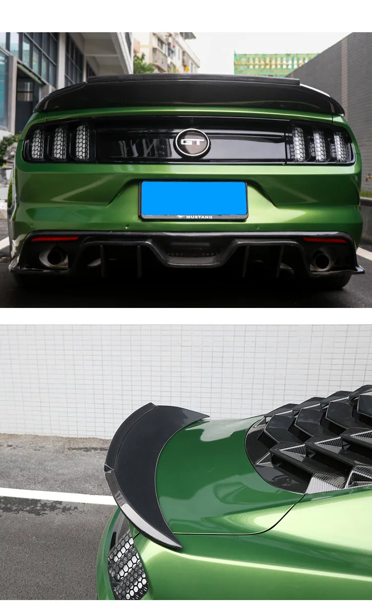Подходит для FORD MUSTANG TF 15-19 углеродного волокна спойлер крыло