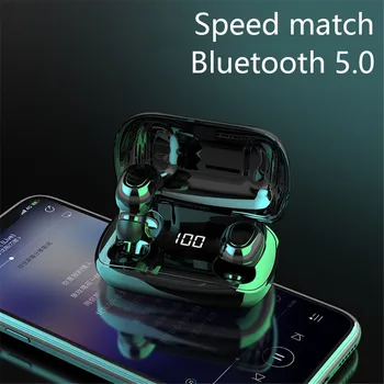 

Bluetooth 5.0 Headset Wireless Headset Stereo TWS Sports Headphone Charging Bin With Microphone Headset For iPhone XIAOMI