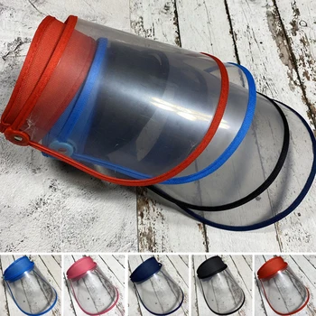 

Clear Safety Face Shield Anti Saliva Anti Splash Dust-proof Hat Sunproof Outdoor Head-mounted Protection Face Cover Safety Mask