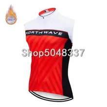 Зимние теплые флисовые NW езда на велосипеде без рукавов жилет велосипед Велоспорт Джерси Топ цикла Костюмы ветер Chaleco Ciclismo MTB hombre