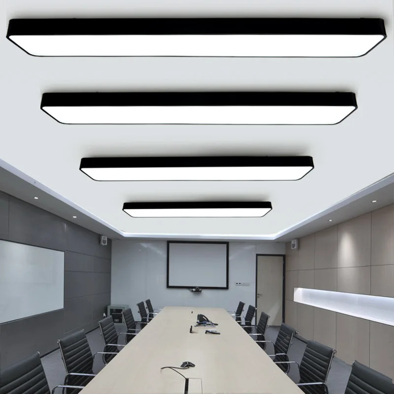 

Modern Studio Suction Hanging Purpose Lamp LED Office Chandelier Strip Light Meeting Room Lights Internet Cafes Lamp Industrial