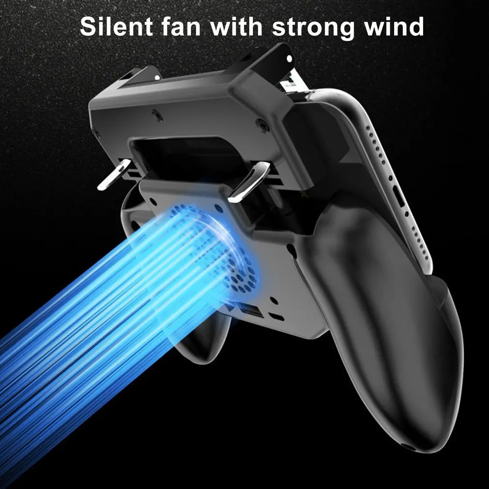 Finger PUBG Game Controller Gamepad Trigger Shooting Free Fire Cooling Fan Gamepad Joystick For IOS
