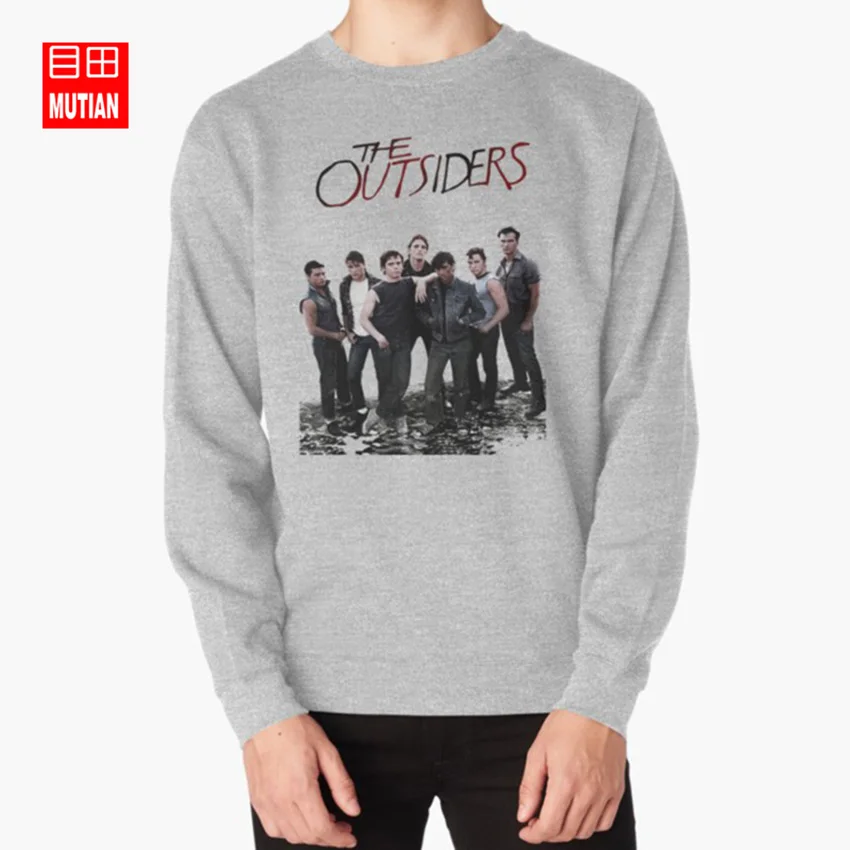 grey-sweatshirt Толстовки с капюшоном «the outsiders»; толстовки с капюшоном «hinton outsiders ponyboy» - Цвет: grey-sweatshirt