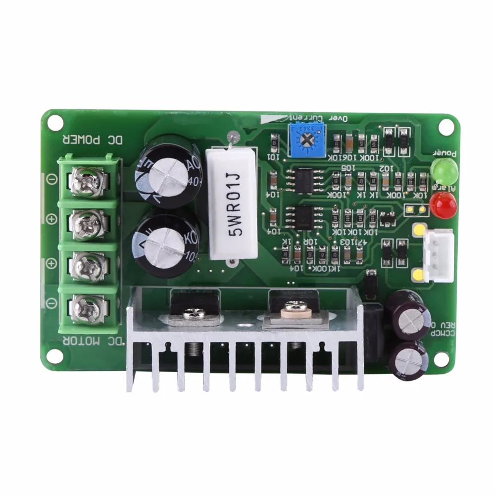 Двигатель постоянного тока Скорость Регулятор 12 V/24 V/36 V 15A ШИМ двигатель Скорость контроллер потенциометр устройство защиты от перегрузки двигателя Скорость регулятор