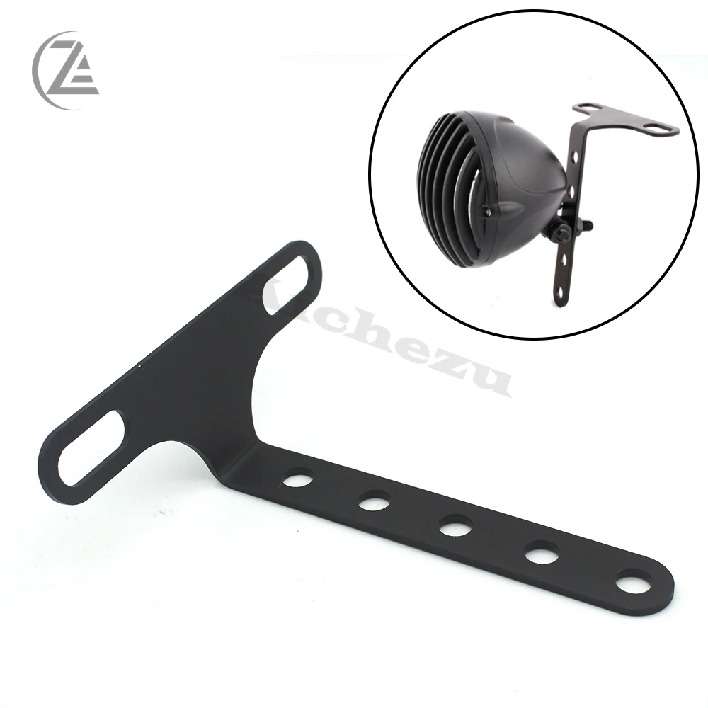 ACZ Motorcycle Parts Black Adjustable Headlight Mount Bracket Clamp Universal For Honda Kawasaki Yamaha Harley Chopper Bobbers | Автомобили