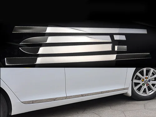 6 шт нержавеющая сталь для Chevrolet Malibu 2012-2018 под края двери украшения тела яркая