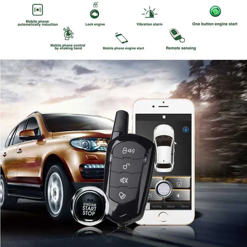 

car alarm offline Automatic Trunk Opening start stop button auto-signaling car remote start button key fob alarm central locking