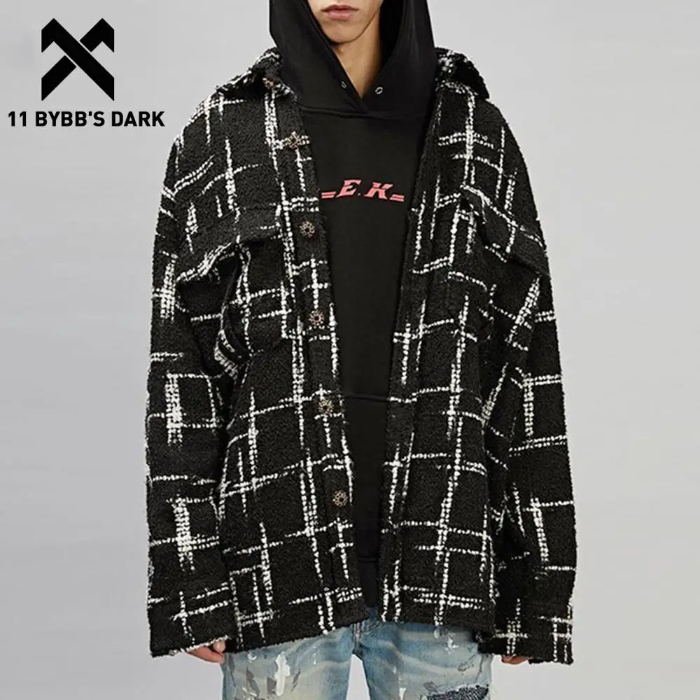 11 BYBB'S DARK Новая модная мужская тактическая куртка ветровка в клетку Swag уличная