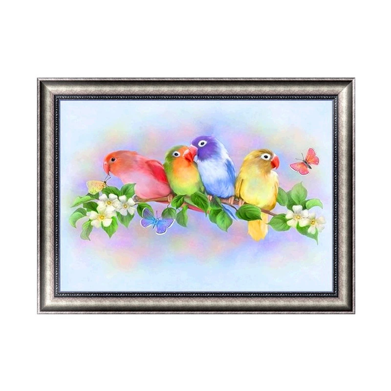 

Colorful Parrot DIY 5D Diamond Embroidery Rhinestone Painting Cross Stitch Decor