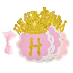 Lyhcee розовая Корона письмо с днем рождения украшение для кексов день рождения поставки современные день рождения детей вечерние торт
