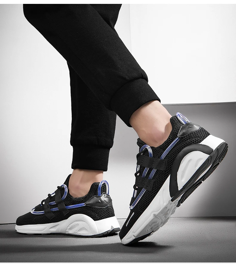 Comfortable for Men Air Solf Mesh Man Sneakers Walking High Quality Outdoor Lace-Up Mesh(Air mesh) FREE FLEXIBLE Shoes