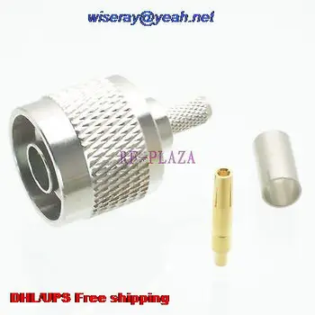 

DHL/EMS 200pcs Connector RPN male jack crimp RG58 RG142 LMR195 RG400 cable Straight -A3