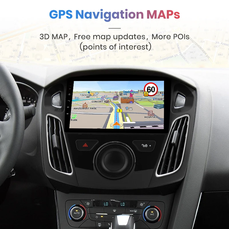 Perfect Junsun V1 Android 9.0 2G+32G DSP Car Radio Multimedia Video Player For Ford Focus 2012-2017 Navigation GPS 2din autoradio 2