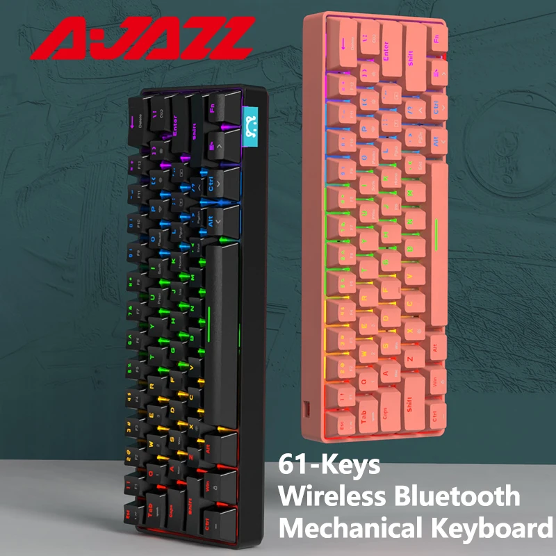 Клавиатура Ajazz STK61 Механическая Беспроводная с поддержкой Bluetooth 61 клавиша |