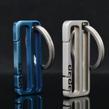 

Creative Key Chain Titanium Alloy Belt Hang Buckle Men's Waist Hanging Ring Personalized Custom Gift Car Pendant Buckle