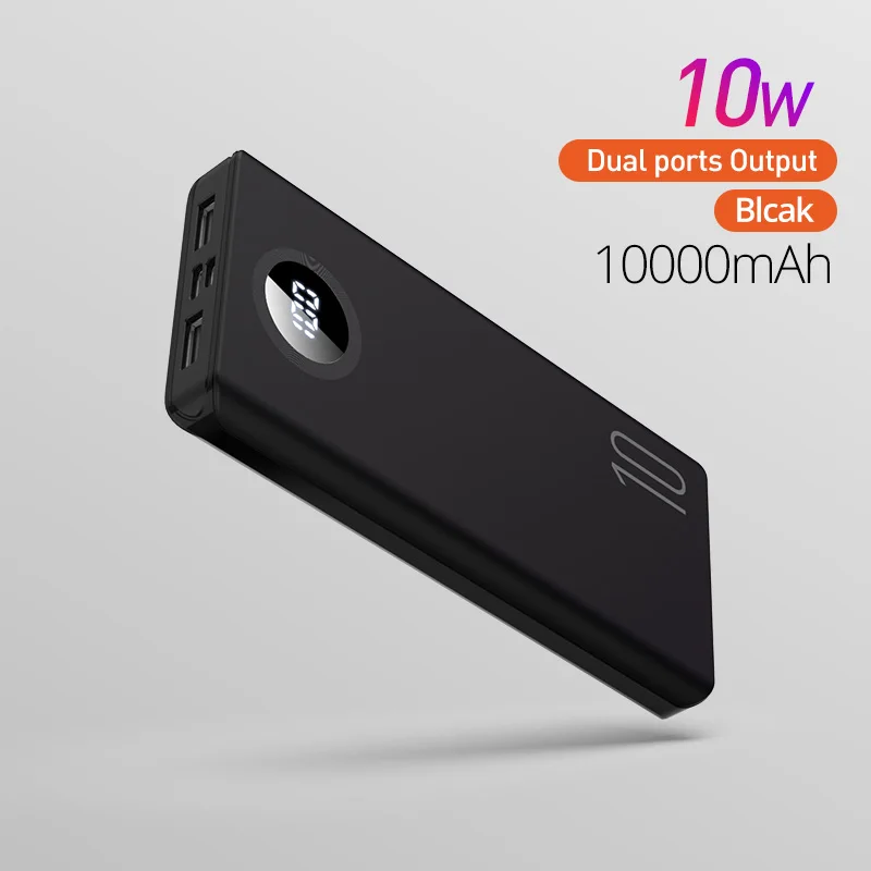 PZOZ 5A Power Bank 10000mAh Fast charging Mobile Phone External Battery Portable Charger 20000mAh PowerBank For iPhone Xiaomi Mi best power bank 20000mah Power Bank