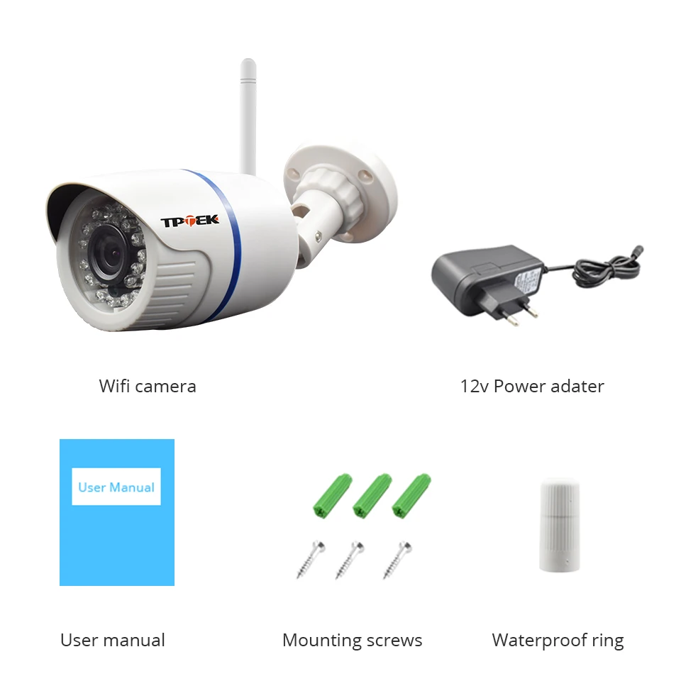 IP камера наружная беспроводная водонепроницаемая с поддержкой Wi Fi 3 Мп 1080P|Камеры