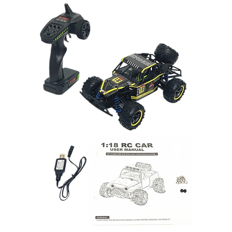 

9303E RC Car 1/18 4WD 2.4G 40KM/H High Speed RC Car Remote Control Truck Toys Desert Crawler Car Vehicle Red