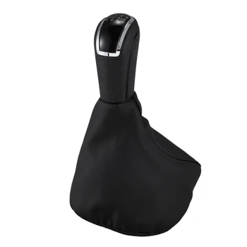 

6 Gear Car Shift Gear Knob with Leather Boot Cover Case for Mercedes Benz C Class W203 S203 Classic Avantgarde Elegance with PU