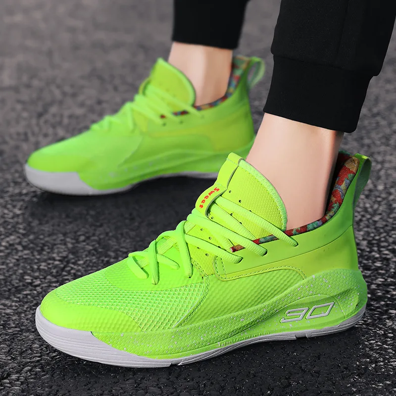 

Мужские и женские повседневные кроссовки для баскетбола, дышащие, для подростков, студентов, амортизирующие, Нескользящие, для тренировок, бега, бега, путешествий