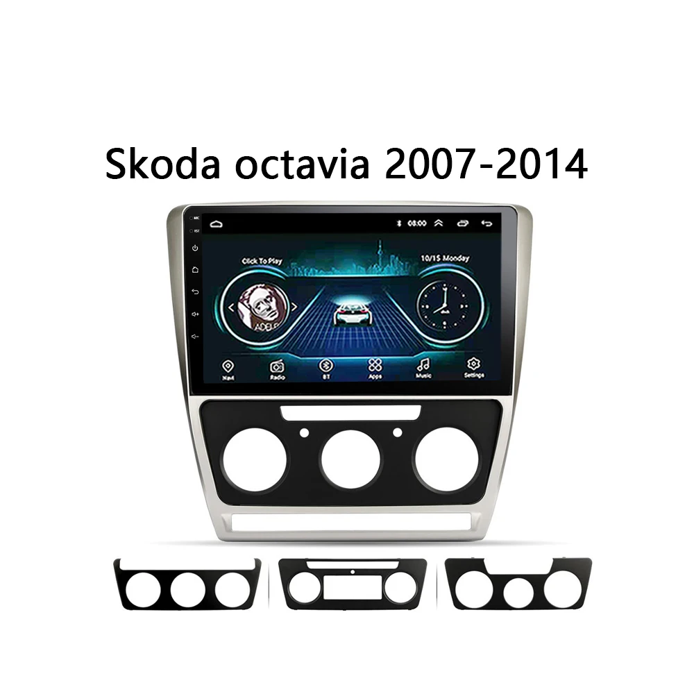 Автомобильное радио для Skoda octavia 2007 2014 Центральный Мультимедиа Android8.1 10 &quotGPS