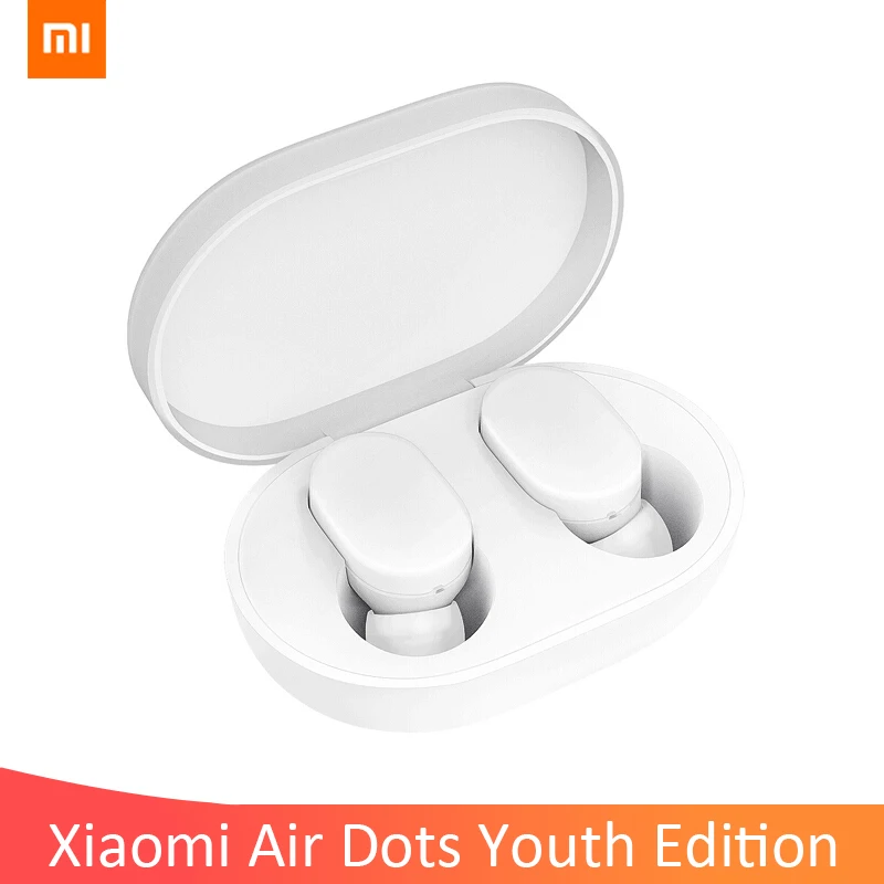 Оригинальные наушники Xiaomi с сенсорным голосовым ассистентом Xiaomi Air Dots Youth Edition беспроводные Bluetooth наушники AirDots Redmi наушники