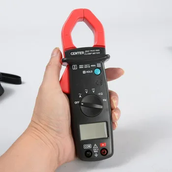 

CENTER-202 Auto Ranging AC/DC True RMS Current Clamp Meter Resolution 0.01A, 0.1V .Autoranging/ Auto Power Off True RMS.