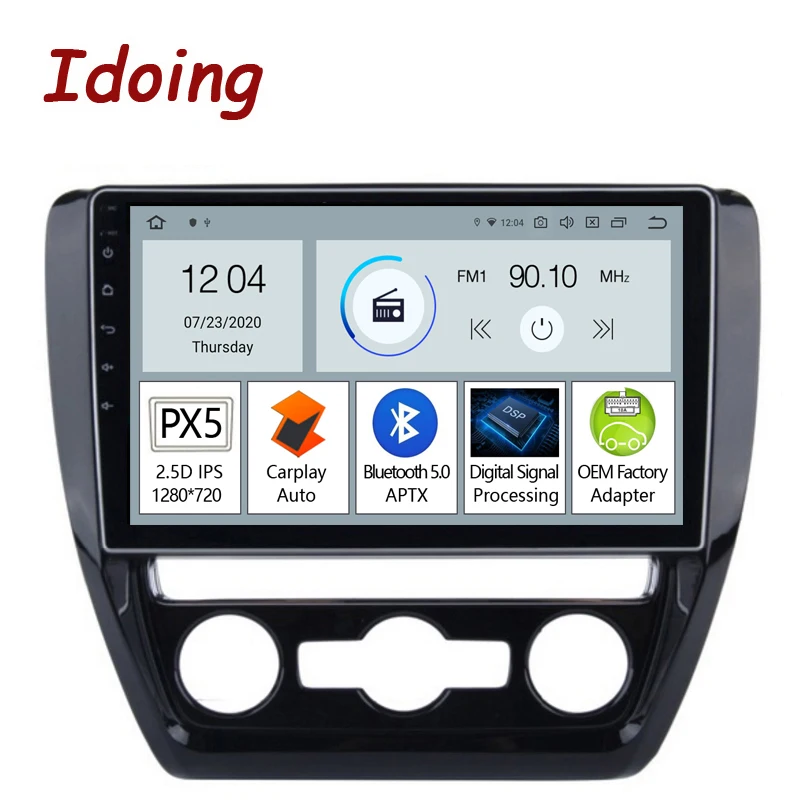 Idoing 10.2&quotAndroid Head Unit PX5 For Volkswagen Jetta 6 2011-2018 Car Auto Radio Multimedia Video Player Navigation GPS Carplay |