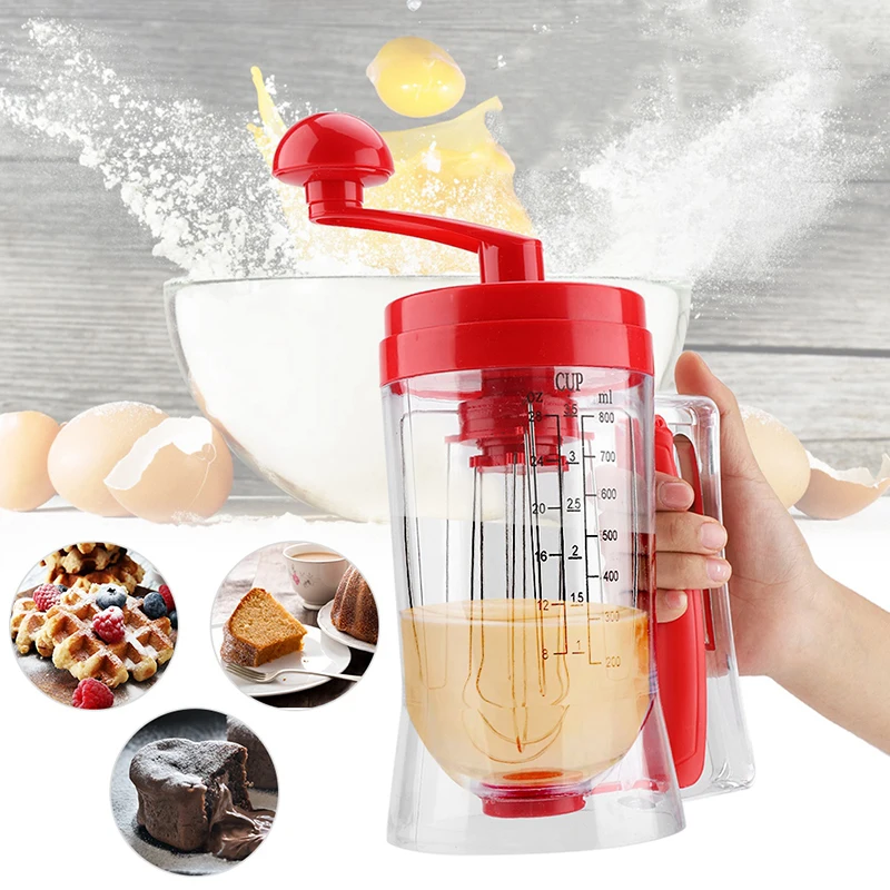 Ceny Instrukcja Cupcakes naleśniki Cookie Machine 800 ml 26.7 OZ Cupcake lejek dozownik ciasta separator śmietanki narzędzie ciasto dozownik