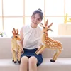 Simulation Animal Sika Deer Plush Toy Fawn Doll Doll Doll Elk Giraffe Children Gift Home Bedroom Study Decoration Cute Valentine ► Photo 1/6