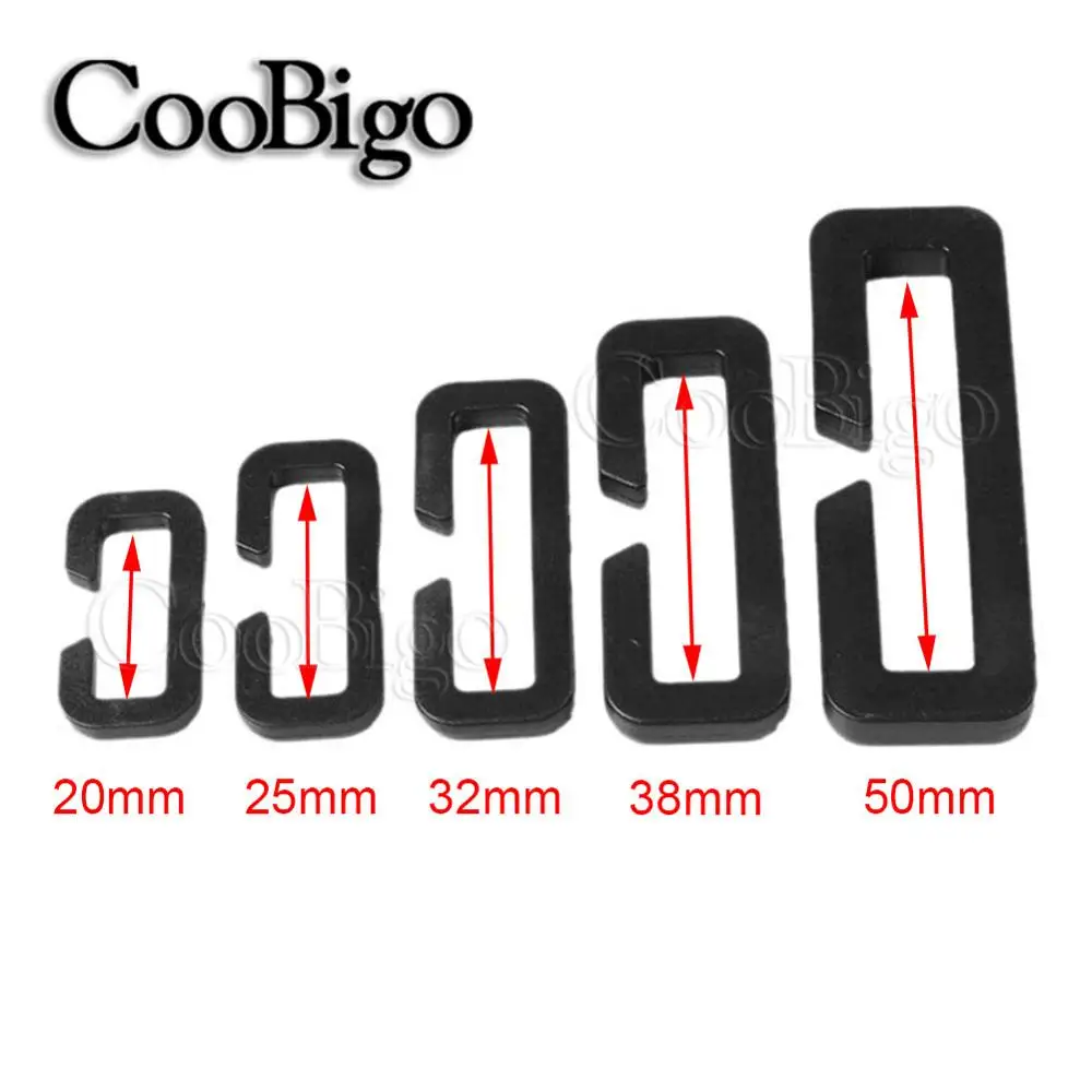 5 шт. Размер 3/4 &quot1&quot 1 1/4 &quot2&quot Looploc прямоугольное кольцо пластиковая застежка