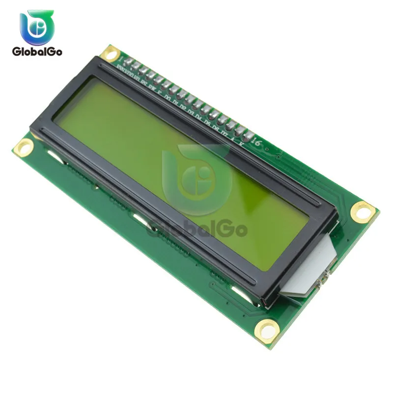 LCD1602 1602 LCD Module Blue Yellow Green Backlight LCD Screen Display With Adapter IIC I2C Interface 5V for arduino - Цвет: Without adapter