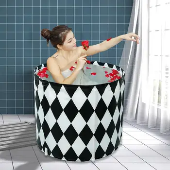 

Bath Barrel Adults Can Fold Bath Barrel Household Bathtub Bathtub Bathtub Large And Thick Lady Whole Body Fumigation Bath