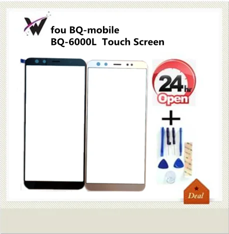 Для BQ Mobile bq-6000L Aurora BQ-6000L BQ6000L 6000LTouch Screen glas Dsigitizer Gold Black With Tools tape | Мобильные телефоны
