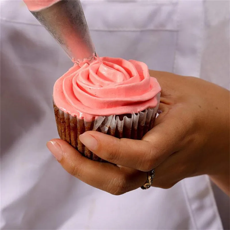 Large Cream Russian Nozzle Pastry Stainless Steel Icing Piping Tips Cupcake Cakes Decorating Baking tools Flower Pastry Tips 1PC