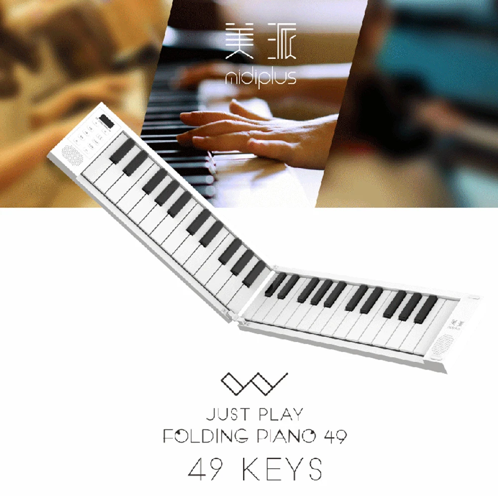 Midiplus Piano plegable de 49/88 teclas, Piano enrollado a mano,  profesional, portátil, electrónico, para principiantes|Piano| - AliExpress