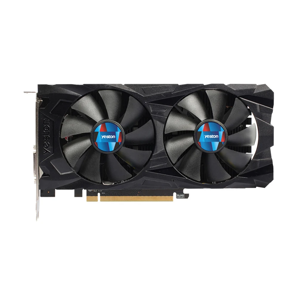 Yeston RX560D 4G D5 GAEA видеокарты с двойным вентилятором охлаждение 4 Гб память GDDR5 128 бит DP