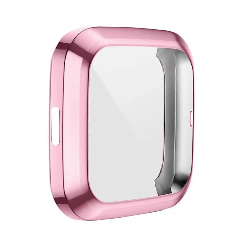 Новинка, 10 цветов, мягкий ТПУ чехол для Fitbit Versa, 2 ремешка, водонепроницаемый корпус для часов, Защита экрана для Fitbit Versa 2, Смарт-часы