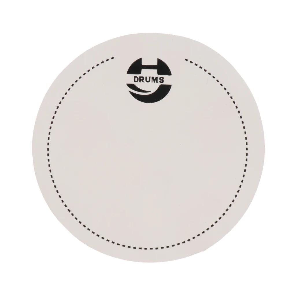 Finest 2Pcs Bass Drum Patch Drum Skin Replacement Parts 65mm/2.56inch Diameter White