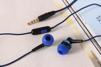 

Universal 3.5mm In-Ear Stereo Wired Control Earphone With Mic For IPhone Xiaomi Huawei Mobile Phone Brand Earphones