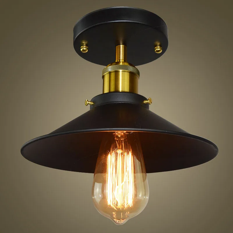 

Creative Ceiling Lamp American-Style Black Dress Art Lighting Hallway Staircase Lamp Clothing Store Cool Iron Art Retro Lamps