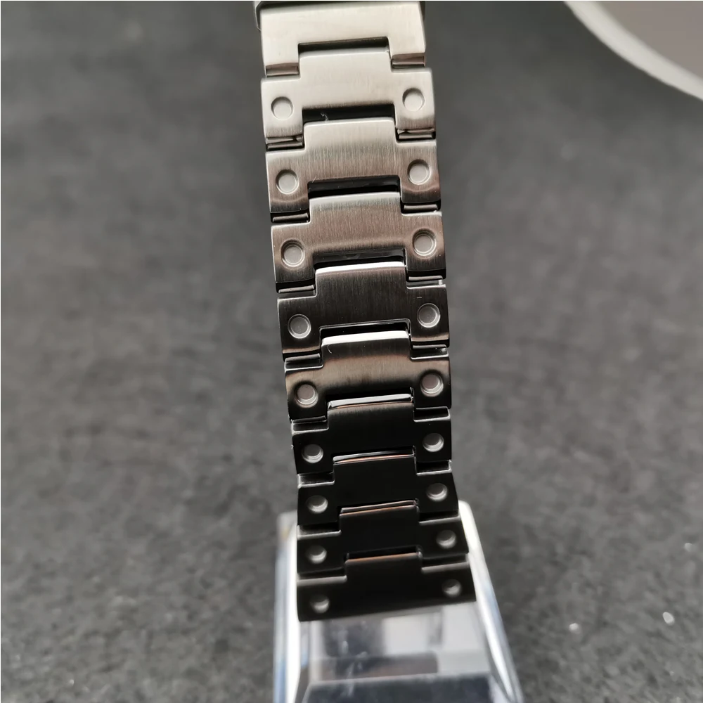 Серый цвет ремешки для часов модификация ремешок для часов ободок/Чехол DW5600 GW-M5610 Металл 316L нержавеющая сталь ремень с инструментами