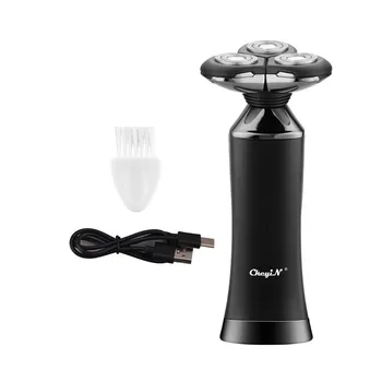 

Washable USB Rechargeable Electric Shaver 3D Floating Triple Blade Electric Razor Face Care Shaving Machine Men Beard Razor