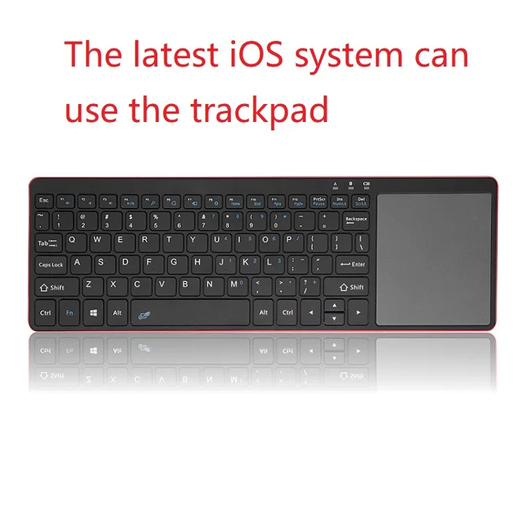 Wireless English Bluetooth keyboard for Windows Android PC, touchpad for iOS system 13.5.1