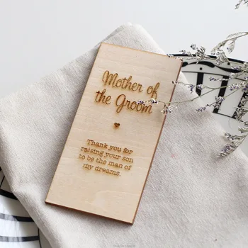 

Mother of the Groom Rustic Wedding decor,Wedding gifts for guests,Table cards, Napkin Rings, Wooden Place card,Personalize