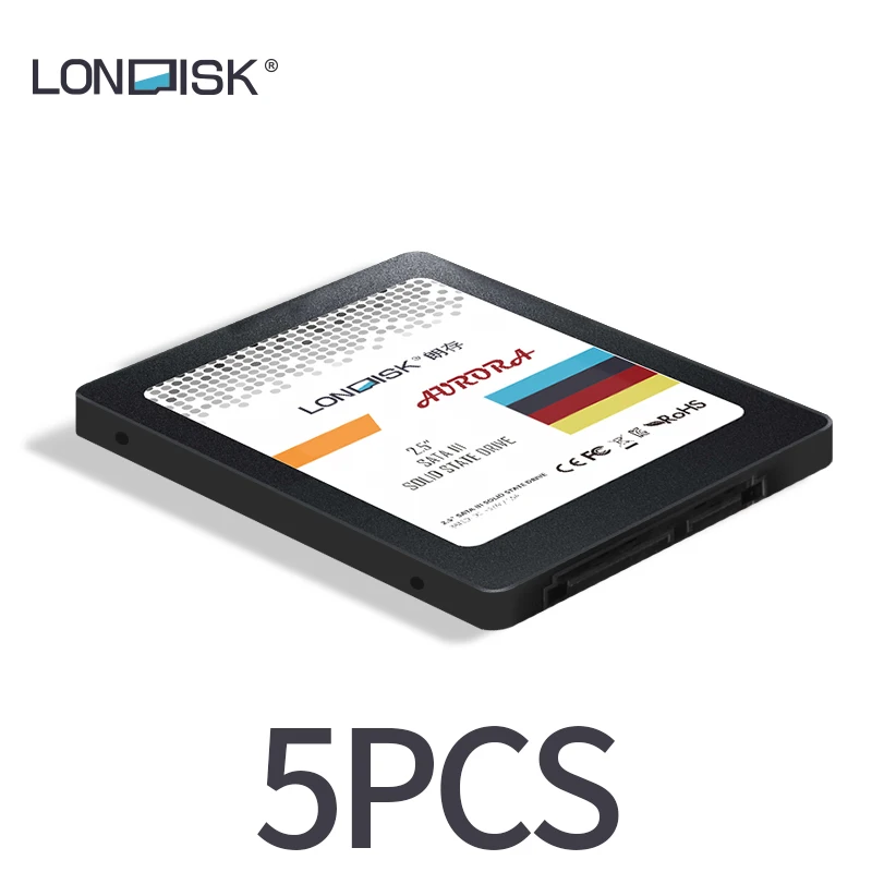 LONDISK SSD 5 шт./упак. SATA 3 0 hdd ssd Внутренний твердотельный диск 120 ГБ/240 ГБ/480 ГБ/960 ГБ