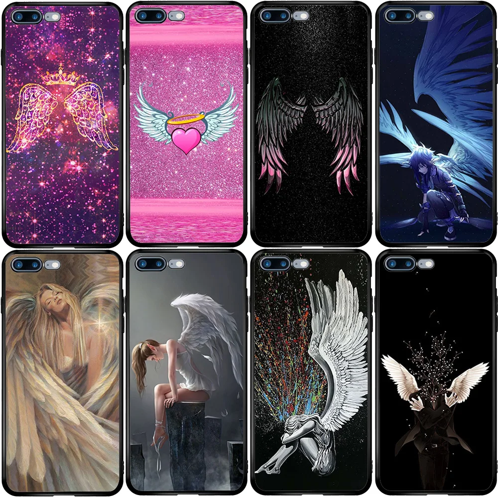 Cover Case for Huawei Honor 8 9 Y5 Y6 Y7 Y9 P Smart Z Prime Pro 2017 2018 2019 2020 С крыльями ангела | Мобильные