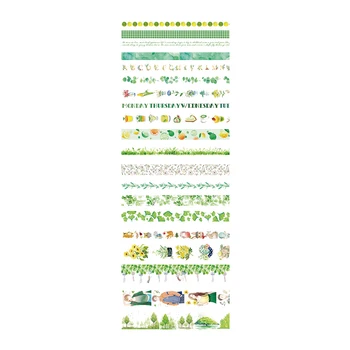

20rolls/box DIY Self Adhesive Washi Masking Tape Kids Gift Cute Stickers Travel Notebook Decoration Color Printing Paper Home