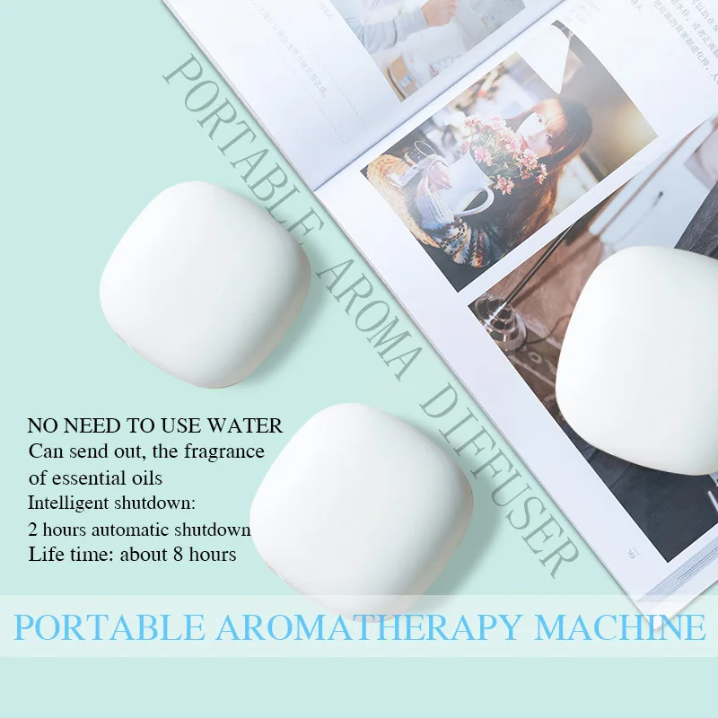 

Rechargeable Waterless Essential Oil Nebulizer Diffuser Wood Glass Aromatherapy Essential Oil Diffuser for Home Bedroom Office