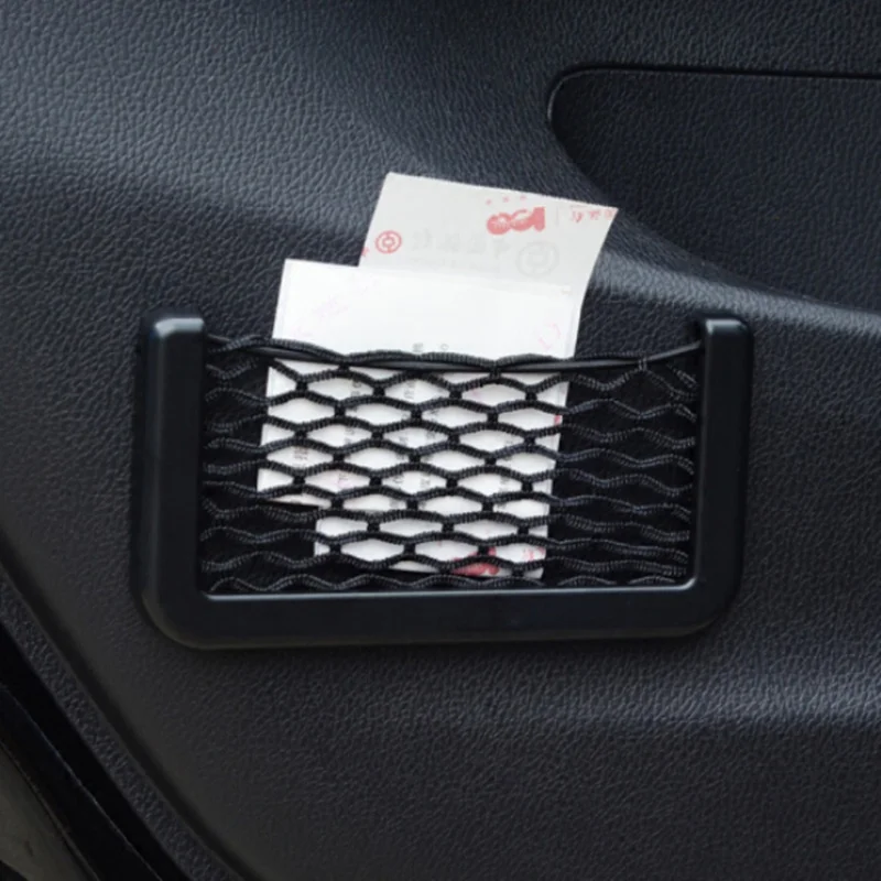 Автомобильный сетчатый карман для хранения телефона для touran golf 6 audi a5 q3 Toyota BMW x6 renault kadjar volvo v70 cruze 2010 w220 touran